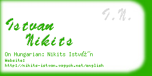 istvan nikits business card